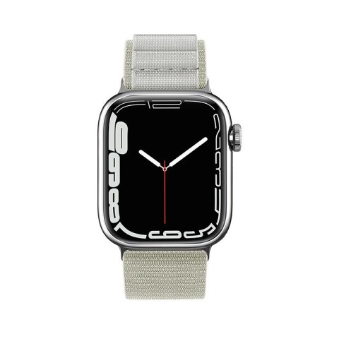 Pasek ze stalową sprzączką Alpine do Apple Watch 38 / 40 / 41 mm srebrny Pasek ze stalową sprzączką Alpine do Apple Watch 38 / 40 / 41 mm srebrny