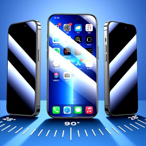 Szkło hartowane do iPhone 14 Pro z filtrem Anti-Spy na cały ekran z ramką przezroczysty Szkło hartowane do iPhone 14 Pro z filtrem Anti-Spy na cały ekran z ramką przezroczysty