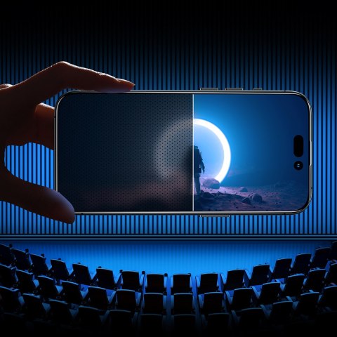 Szkło hartowane do iPhone 14 Pro z filtrem Anti-Spy na cały ekran z ramką przezroczysty Szkło hartowane do iPhone 14 Pro z filtrem Anti-Spy na cały ekran z ramką przezroczysty