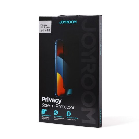 Szkło hartowane do iPhone 14 Pro z filtrem Anti-Spy na cały ekran z ramką przezroczysty Szkło hartowane do iPhone 14 Pro z filtrem Anti-Spy na cały ekran z ramką przezroczysty