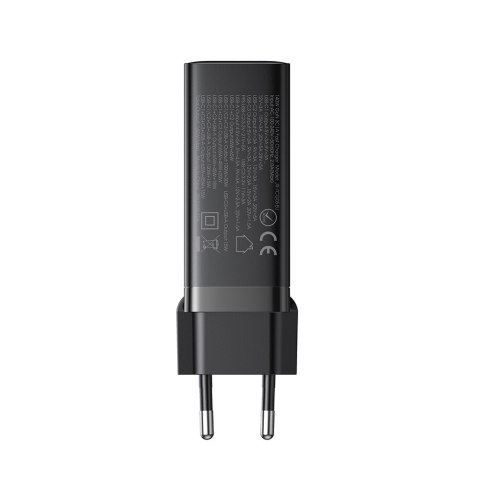 Szybka ładowarka sieciowa GaN 140W 3x USB-C USB-A + kabel USB-C 240W 1.2m czarna Szybka ładowarka sieciowa GaN 140W 3x USB-C USB-A + kabel USB-C 240W 1.2m czarna