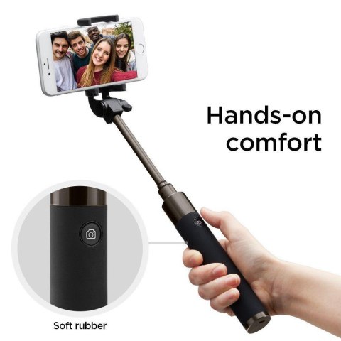 Wysokiej jakości kijek teleskopowy Selfie stick 18-77cm czarny Wysokiej jakości kijek teleskopowy Selfie stick 18-77cm czarny