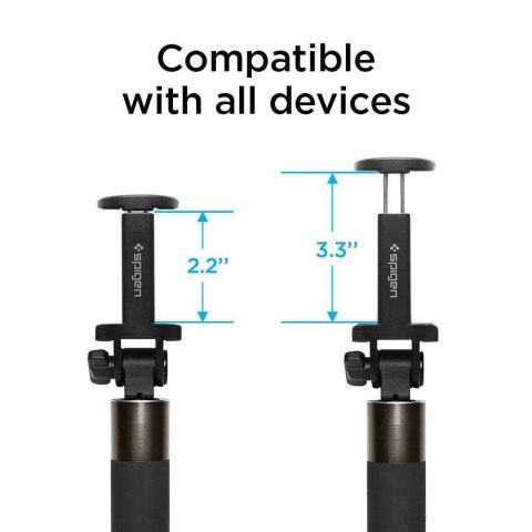 Wysokiej jakości kijek teleskopowy Selfie stick 18-77cm czarny Wysokiej jakości kijek teleskopowy Selfie stick 18-77cm czarny