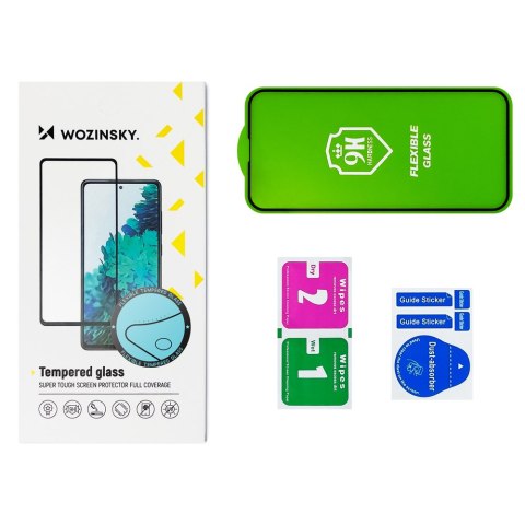 Folia szklana szkło hartowane z ramką na ekran Xiaomi Redmi Note 10 5G Full Cover Flexi Nano czarny Folia szklana szkło hartowane z ramką na ekran Xiaomi Redmi Note 10 5G Full Cover Flexi Nano czarny