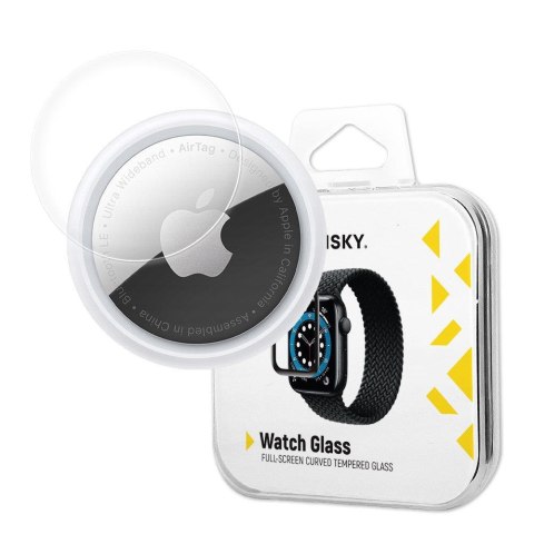 Hybrydowe szkło ochronne do Apple AirTag czarny Hybrydowe szkło ochronne do Apple AirTag czarny