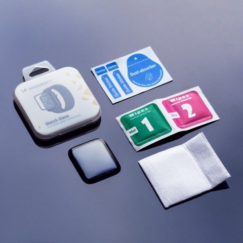 Hybrydowe szkło ochronne do Apple Watch 4/5/6/SE 44mm Watch Glass czarny Hybrydowe szkło ochronne do Apple Watch 4/5/6/SE 44mm Watch Glass czarny