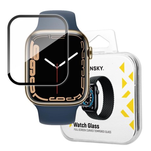 Hybrydowe szkło ochronne do Apple Watch 7/8/9 45mm Watch Glass czarny Hybrydowe szkło ochronne do Apple Watch 7/8/9 45mm Watch Glass czarny