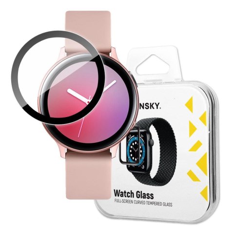 Hybrydowe szkło ochronne do Samsung Galaxy Watch Active 2 44mm czarny Hybrydowe szkło ochronne do Samsung Galaxy Watch Active 2 44mm czarny