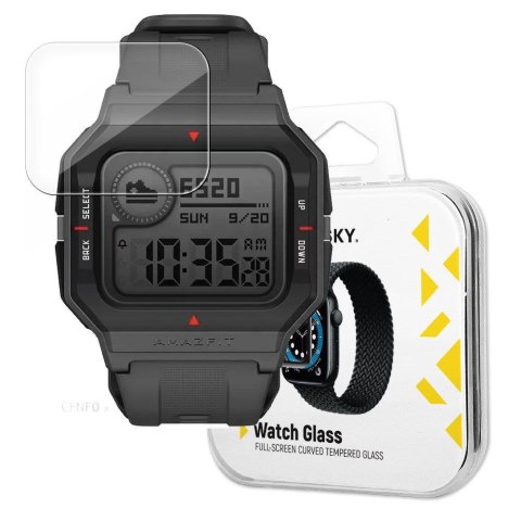 Hybrydowe szkło ochronne do Xiaomi Amazfit Neo czarny Hybrydowe szkło ochronne do Xiaomi Amazfit Neo czarny