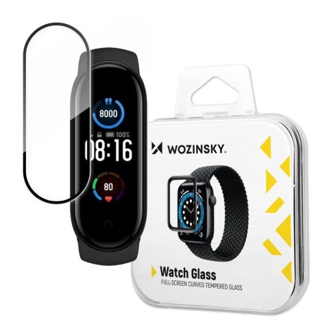 Hybrydowe szkło ochronne do Xiaomi Mi Band 5 czarny Hybrydowe szkło ochronne do Xiaomi Mi Band 5 czarny