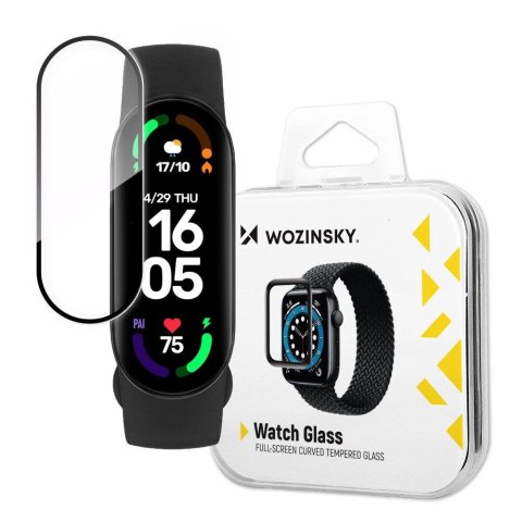 Hybrydowe szkło ochronne do Xiaomi Mi Band 6 czarny Hybrydowe szkło ochronne do Xiaomi Mi Band 6 czarny
