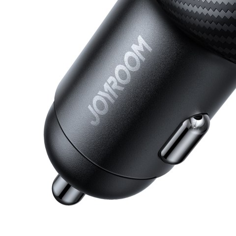 Ładowarka samochodowa 3.4A z wyświetlaczem 3x USB-A czarna Ładowarka samochodowa 3.4A z wyświetlaczem 3x USB-A czarna