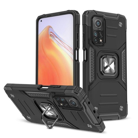 Pancerne etui pokrowiec + magnetyczny uchwyt Mi Poco M4 Pro 5G / Redmi Note 11 5G Ring Armor czarny Pancerne etui pokrowiec + magnetyczny uchwyt Mi Poco M4 Pro 5G / Redmi Note 11 5G Ring Armor czarny