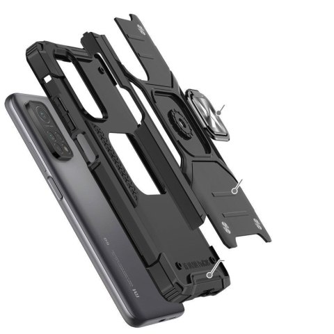 Pancerne etui pokrowiec + magnetyczny uchwyt Mi Poco M4 Pro 5G / Redmi Note 11 5G Ring Armor czarny Pancerne etui pokrowiec + magnetyczny uchwyt Mi Poco M4 Pro 5G / Redmi Note 11 5G Ring Armor czarny
