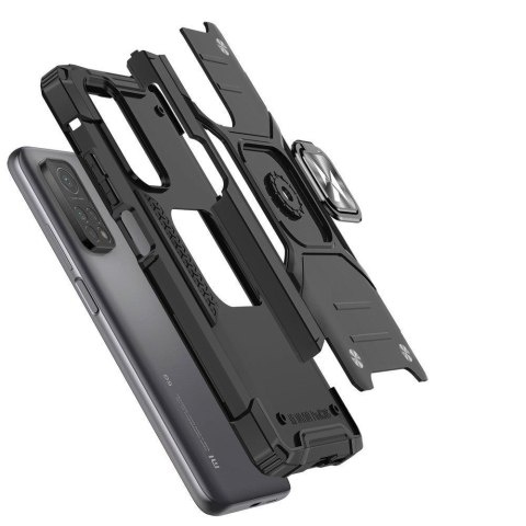 Pancerne etui pokrowiec + magnetyczny uchwyt Samsung Galaxy A03s Ring Armor niebieski Pancerne etui pokrowiec + magnetyczny uchwyt Samsung Galaxy A03s Ring Armor niebieski