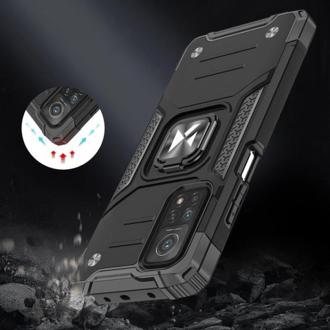 Pancerne etui pokrowiec + magnetyczny uchwyt Samsung Galaxy A03s Ring Armor niebieski Pancerne etui pokrowiec + magnetyczny uchwyt Samsung Galaxy A03s Ring Armor niebieski