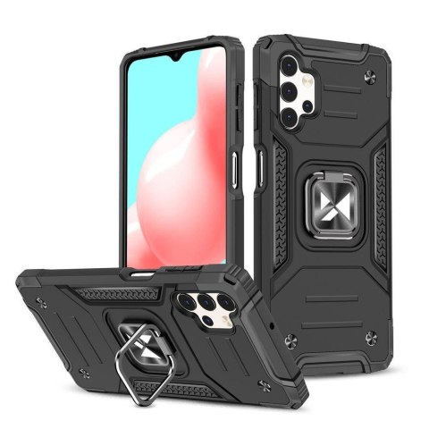Pancerne etui pokrowiec + magnetyczny uchwyt Samsung Galaxy A13 5G Ring Armor czarny Pancerne etui pokrowiec + magnetyczny uchwyt Samsung Galaxy A13 5G Ring Armor czarny