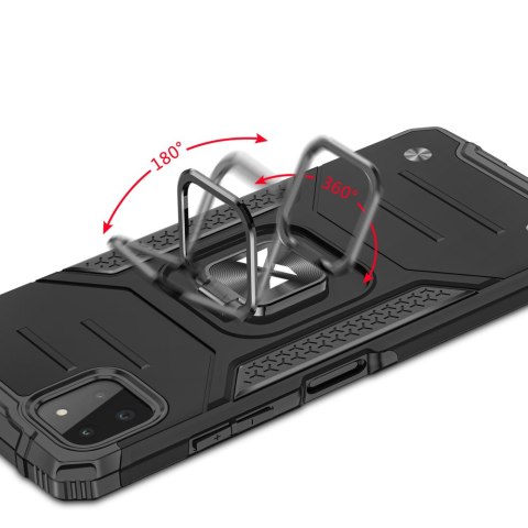Pancerne etui pokrowiec + magnetyczny uchwyt Samsung Galaxy A22 4G Ring Armor czarny Pancerne etui pokrowiec + magnetyczny uchwyt Samsung Galaxy A22 4G Ring Armor czarny