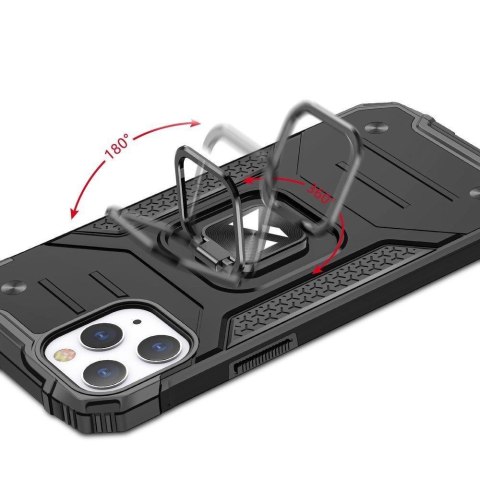Pancerne etui pokrowiec + magnetyczny uchwyt iPhone 13 Pro Max Ring Armor srebrny Pancerne etui pokrowiec + magnetyczny uchwyt iPhone 13 Pro Max Ring Armor srebrny