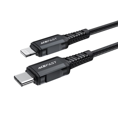 Kabel przewód MFI do iPhone USB-C - Lightning 30W 3A 1.8m czarny Kabel przewód MFI do iPhone USB-C - Lightning 30W 3A 1.8m czarny
