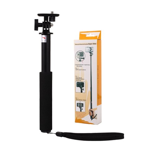 Kijek teleskopowy Selfie stick z uchwytem na kamerę sportową aparat Kijek teleskopowy Selfie stick z uchwytem na kamerę sportową aparat