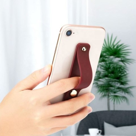 Samoprzylepny uchwyt do telefonu na palec z suwakiem pomarańczowy Samoprzylepny uchwyt do telefonu na palec z suwakiem pomarańczowy