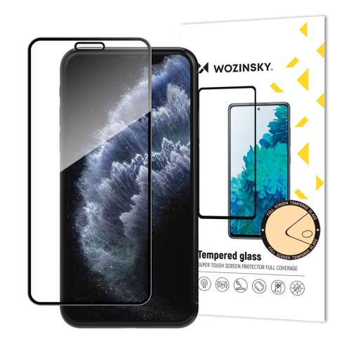 Super wytrzymałe szkło hartowane na cały ekran Apple iPhone 11 Pro / XS / X czarny Super wytrzymałe szkło hartowane na cały ekran Apple iPhone 11 Pro / XS / X czarny