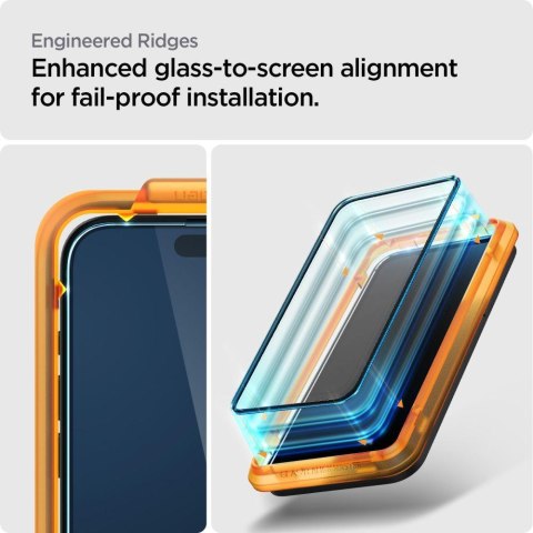 Szkło hartowane ALM Glass FC na iPhone 15 Pro Max czarne - ZESTAW 2 szt. Szkło hartowane ALM Glass FC na iPhone 15 Pro Max czarne - ZESTAW 2 szt.