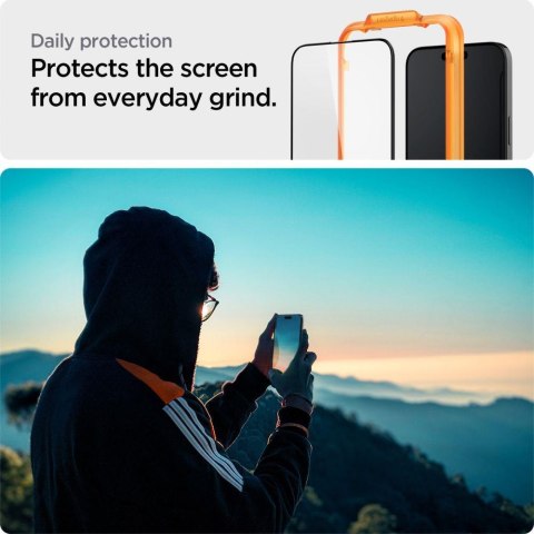 Szkło hartowane ALM Glass FC na iPhone 15 Pro czarne - ZESTAW 2 szt. Szkło hartowane ALM Glass FC na iPhone 15 Pro czarne - ZESTAW 2 szt.