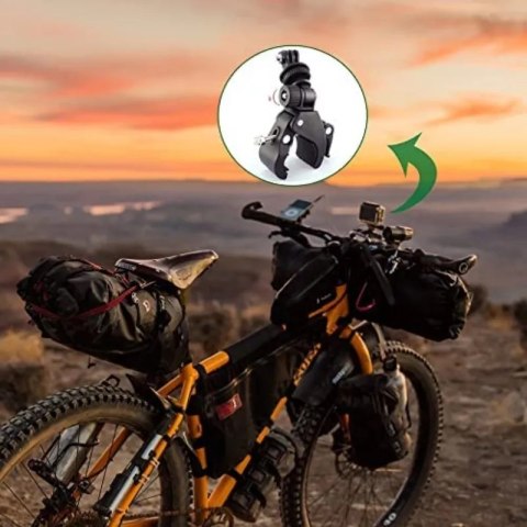 Uchwyt na kierownicę rurę do kamery GoPro obracany o 360 stopni Uchwyt na kierownicę rurę do kamery GoPro obracany o 360 stopni