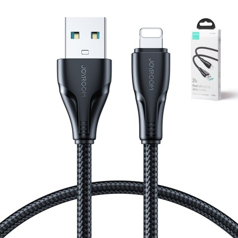 Kabel przewód do iPhone USB - Lightning 2.4A Surpass Series 1.2 m czarny Kabel przewód do iPhone USB - Lightning 2.4A Surpass Series 1.2 m czarny