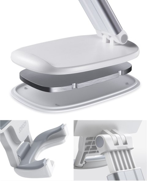 Składany stojak podstawka do telefonu tabletu 4-12.9'' z regulacją wysokości biały Składany stojak podstawka do telefonu tabletu 4-12.9'' z regulacją wysokości biały