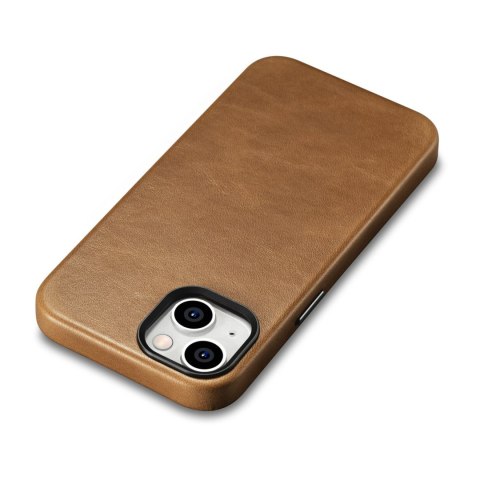 Skórzane etui iPhone 14 Plus magnetyczne z MagSafe Oil Wax Premium Leather Case jasny brąz Skórzane etui iPhone 14 Plus magnetyczne z MagSafe Oil Wax Premium Leather Case jasny brąz