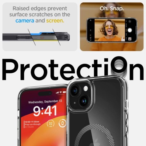 Etui Ultra Hybrid Mag z MagSafe na iPhone 15 szare Etui Ultra Hybrid Mag z MagSafe na iPhone 15 szare