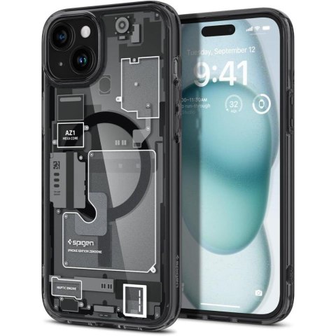Etui Ultra Hybrid Mag z MagSafe na iPhone 15 szaro-czarne Etui Ultra Hybrid Mag z MagSafe na iPhone 15 szaro-czarne