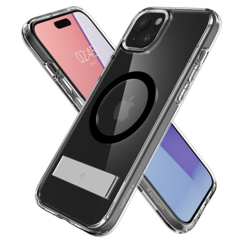 Etui Ultra Hybrid S MagSafe z podstawką do iPhone 15 czarne Etui Ultra Hybrid S MagSafe z podstawką do iPhone 15 czarne