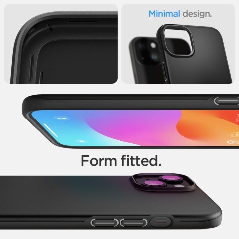 Etui ochronne do iPhone 15 Plus Thin Fit czarne Etui ochronne do iPhone 15 Plus Thin Fit czarne