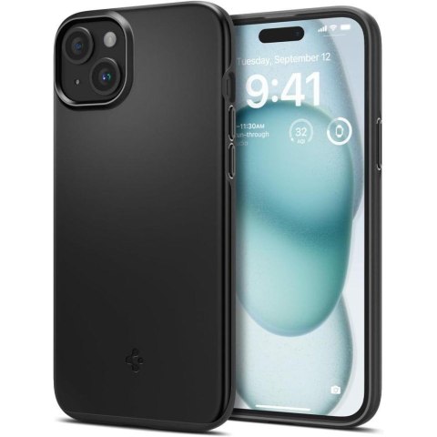 Etui ochronne do iPhone 15 Thin Fit czarne Etui ochronne do iPhone 15 Thin Fit czarne