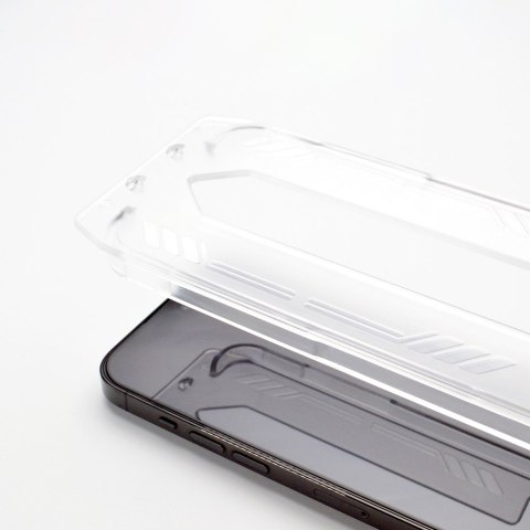 Szkło hartowane 9H z ramką montażową do iPhone 14 Plus Premium Glass czarne Szkło hartowane 9H z ramką montażową do iPhone 14 Plus Premium Glass czarne