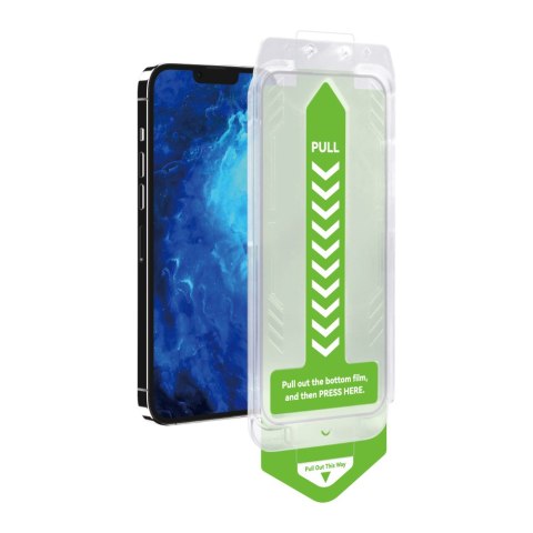 Szkło hartowane 9H z ramką montażową do iPhone 15 Plus Premium Glass czarne Szkło hartowane 9H z ramką montażową do iPhone 15 Plus Premium Glass czarne