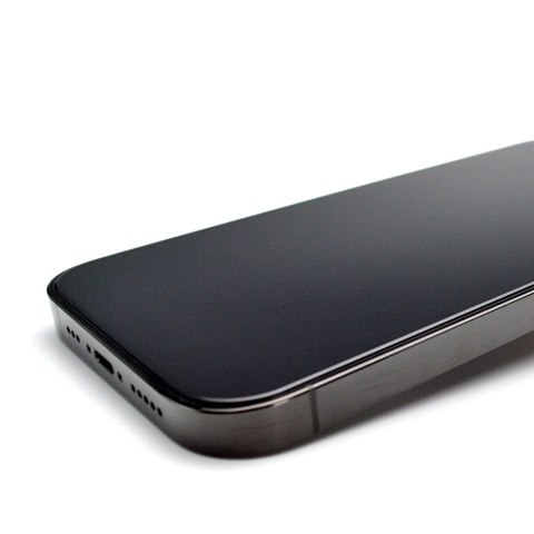 Szkło hartowane 9H z ramką montażową do iPhone 15 Plus Premium Glass czarne Szkło hartowane 9H z ramką montażową do iPhone 15 Plus Premium Glass czarne