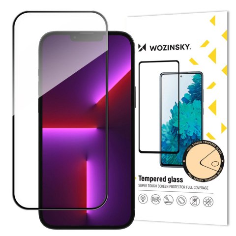 Szkło hartowane na cały ekran z ramką do iPhone 15 Plus czarne Szkło hartowane na cały ekran z ramką do iPhone 15 Plus czarne