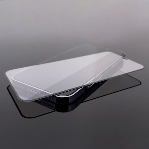 Szkło hartowane na cały ekran z ramką do iPhone 15 Plus czarne Szkło hartowane na cały ekran z ramką do iPhone 15 Plus czarne