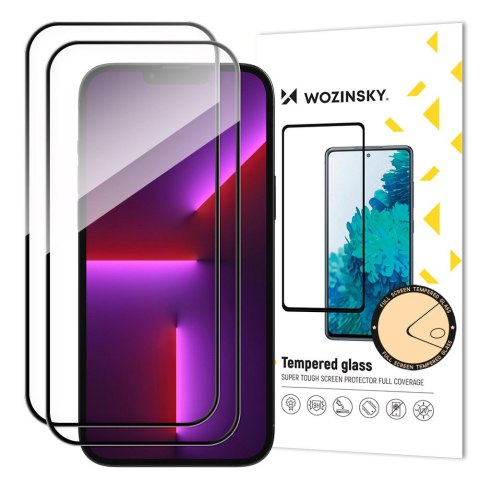 ZESTAW 2x Szkło hartowane na cały ekran z ramką do iPhone 15 Plus czarne ZESTAW 2x Szkło hartowane na cały ekran z ramką do iPhone 15 Plus czarne