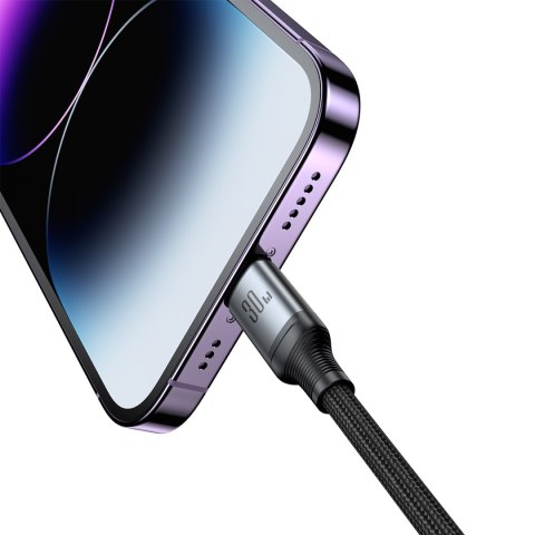 2w1 Kabel przewód Speedy Series USB-C - USB-C / iPhone Lightning 100W 1.5m czarny 2w1 Kabel przewód Speedy Series USB-C - USB-C / iPhone Lightning 100W 1.5m czarny