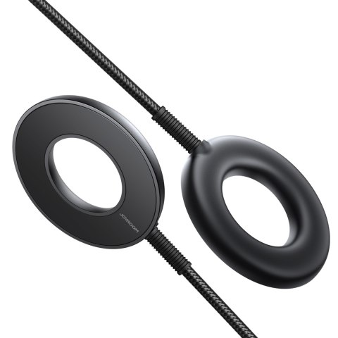 Bezprzewodowa ładowarka magnetyczna 15W z kablem USB / USB-C czarna Bezprzewodowa ładowarka magnetyczna 15W z kablem USB / USB-C czarna