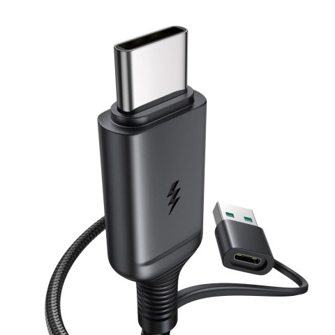 Bezprzewodowa ładowarka magnetyczna 15W z kablem USB / USB-C czarna Bezprzewodowa ładowarka magnetyczna 15W z kablem USB / USB-C czarna