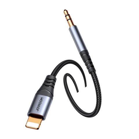 Kabel audio stereo do iPhone iPad AUX 3.5 mm mini jack - Lightning 1.2m czarny Kabel audio stereo do iPhone iPad AUX 3.5 mm mini jack - Lightning 1.2m czarny