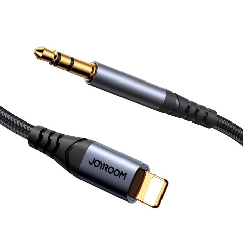 Kabel audio stereo do iPhone iPad AUX 3.5 mm mini jack - Lightning 1.2m czarny Kabel audio stereo do iPhone iPad AUX 3.5 mm mini jack - Lightning 1.2m czarny