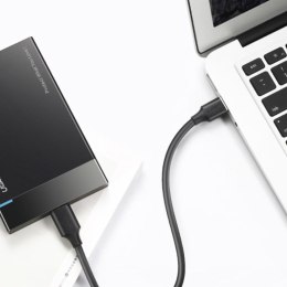 Kabel przewód USB 3.0 - USB-C 3A 1m czarny
